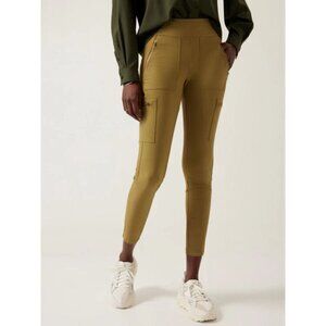ATHLETA Headlands HYBRID Cargo II Size 18 TIGHT Legging PANT Pockets ADJUSTABLE